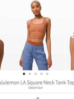 Lululemon LA square neck tank
